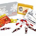 Logózott szaloncukrok díszdobozban