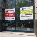 Külső üveg dekoráció